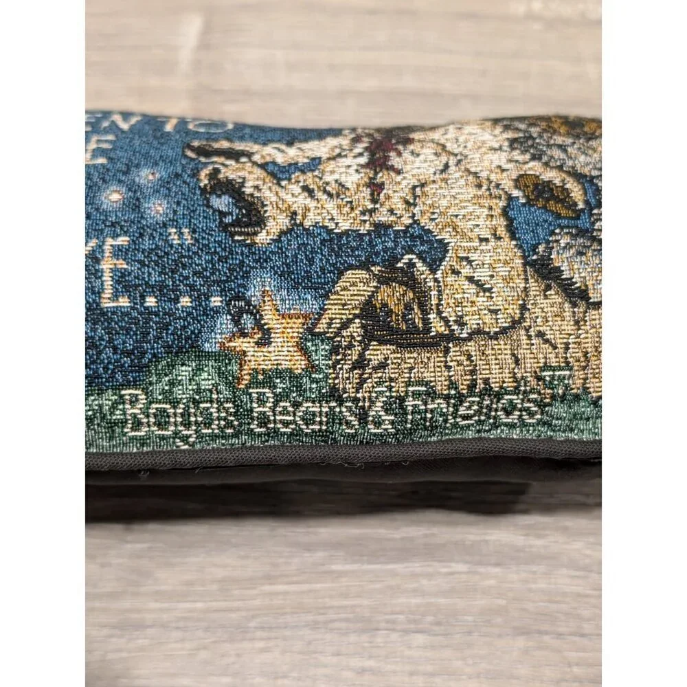 Boyds Bears & Friend Throw Pillow Tapestry Miracles Happen To Those Who Believe